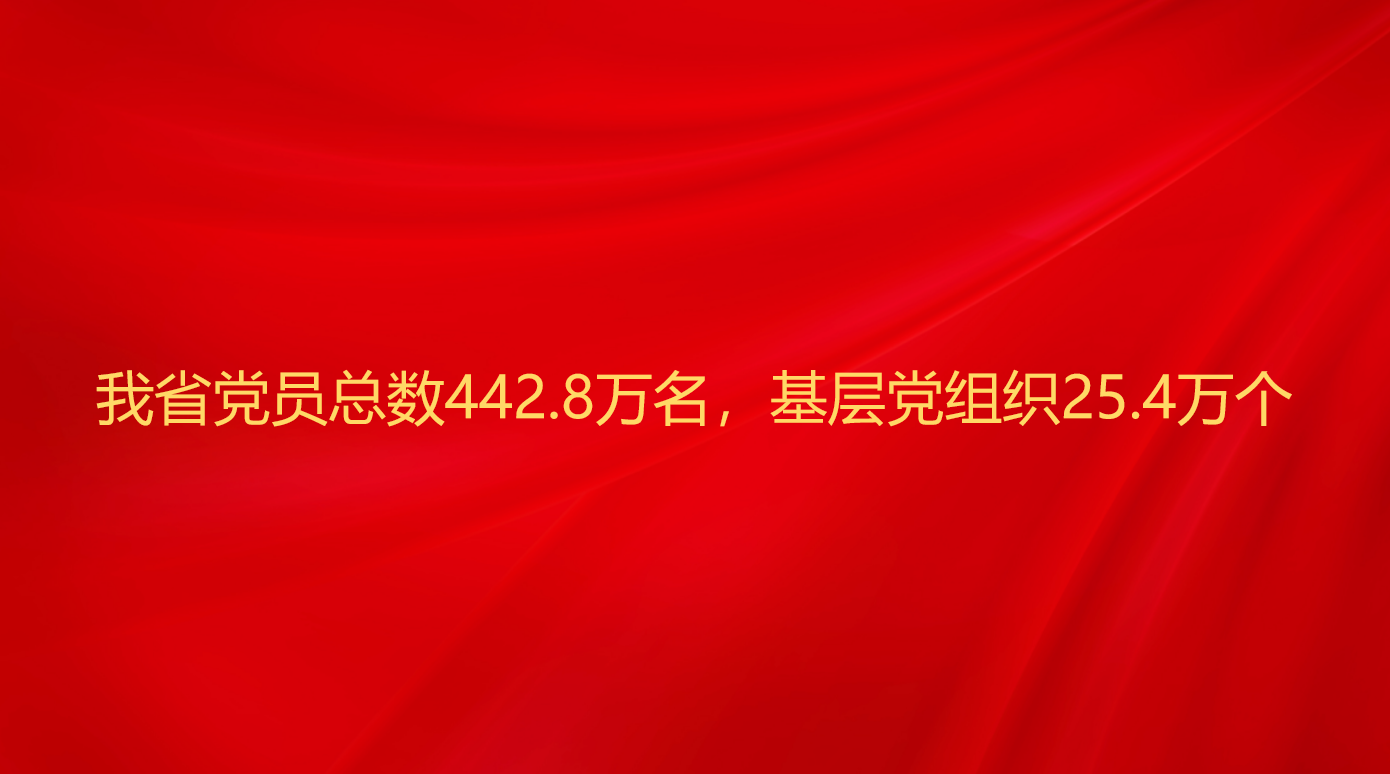 我省党员总数442.8万名，基...